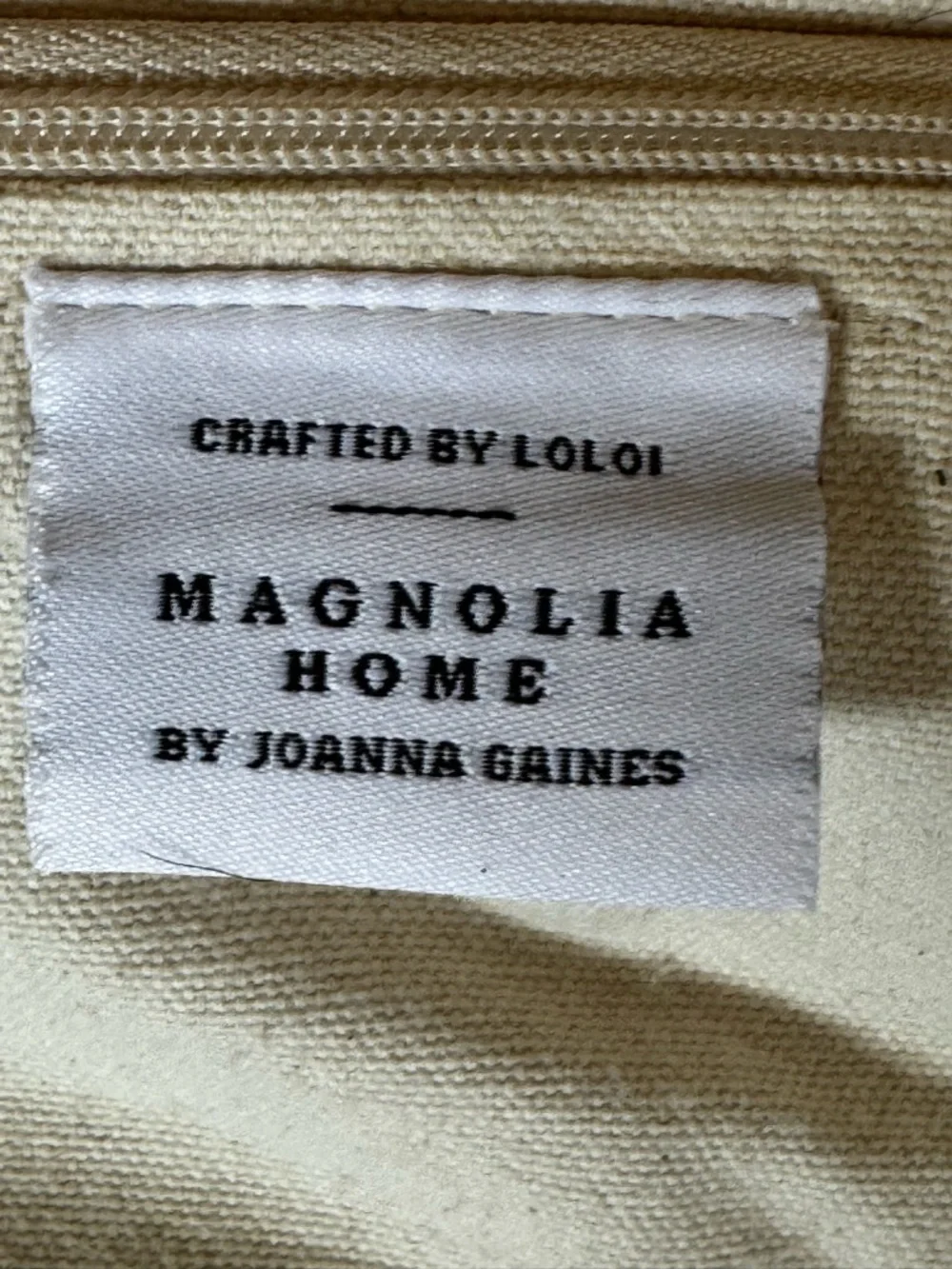 Magnolia Home Diamond Pattern Oblong Throw Pillow Cover with Blue Tassels Wool